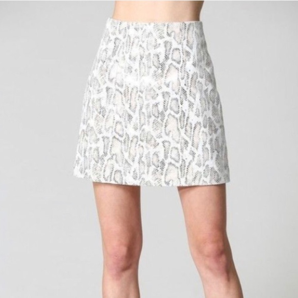 Only worn once! Snakeskin/Cheetah skirt!